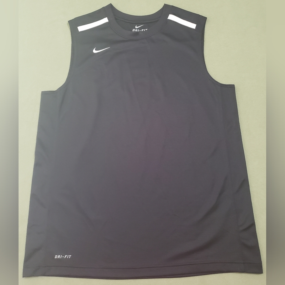 Nike Dri-Fit Dark Blue Muscle Tee Tank Top